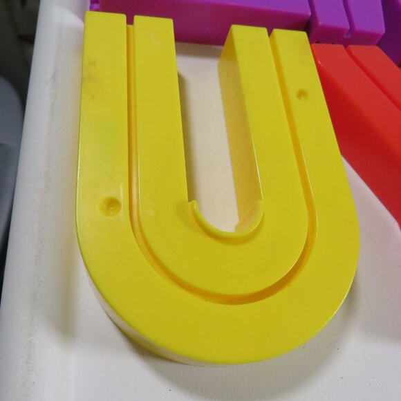 Sesame Street Alphabet Roadway Toy Vintage 1988 Playskool Replacement Letters - Picture 2 of 14